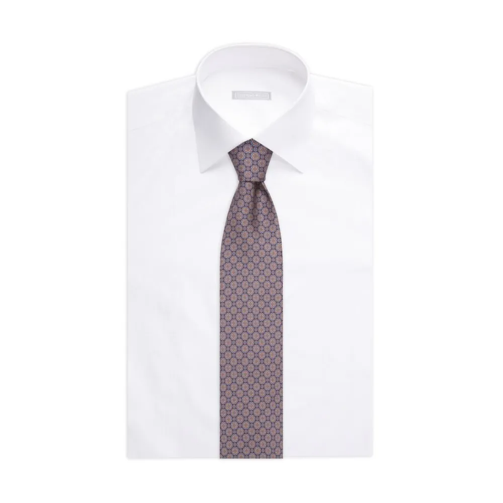 Hot Silk Twill Hand Printed Tie Ties
