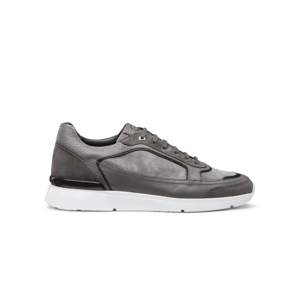 Fashion Suede And Calfskin Leather Sneakers Sneakers