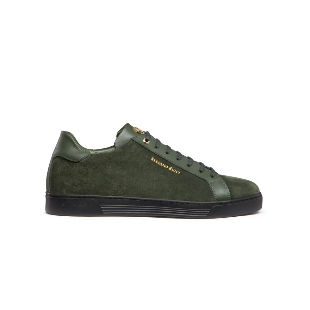 Hot Suede And Calfskin Leather Sneaker Sneakers