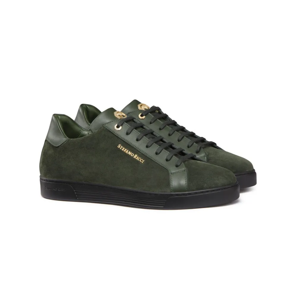 Hot Suede And Calfskin Leather Sneaker Sneakers