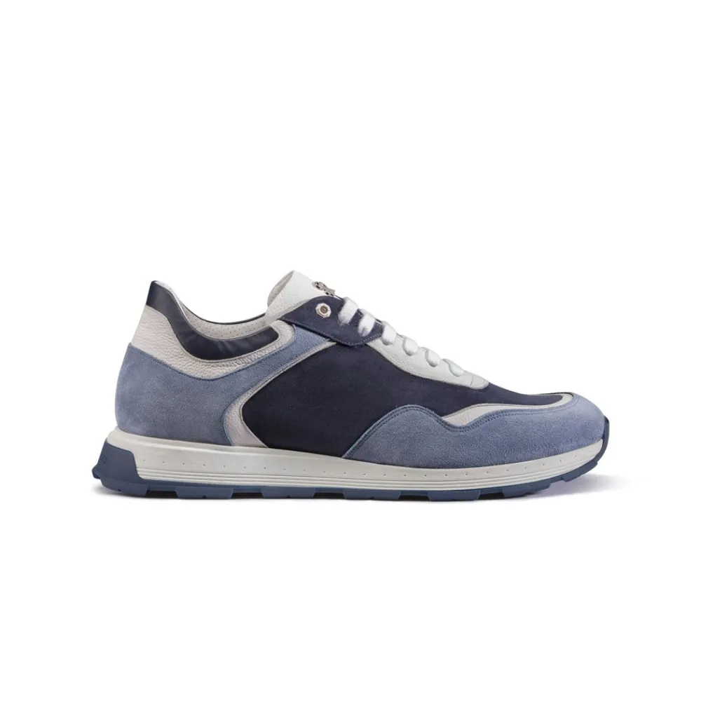 Best Sale Suede And Calfskin Leather Sneakers Sneakers