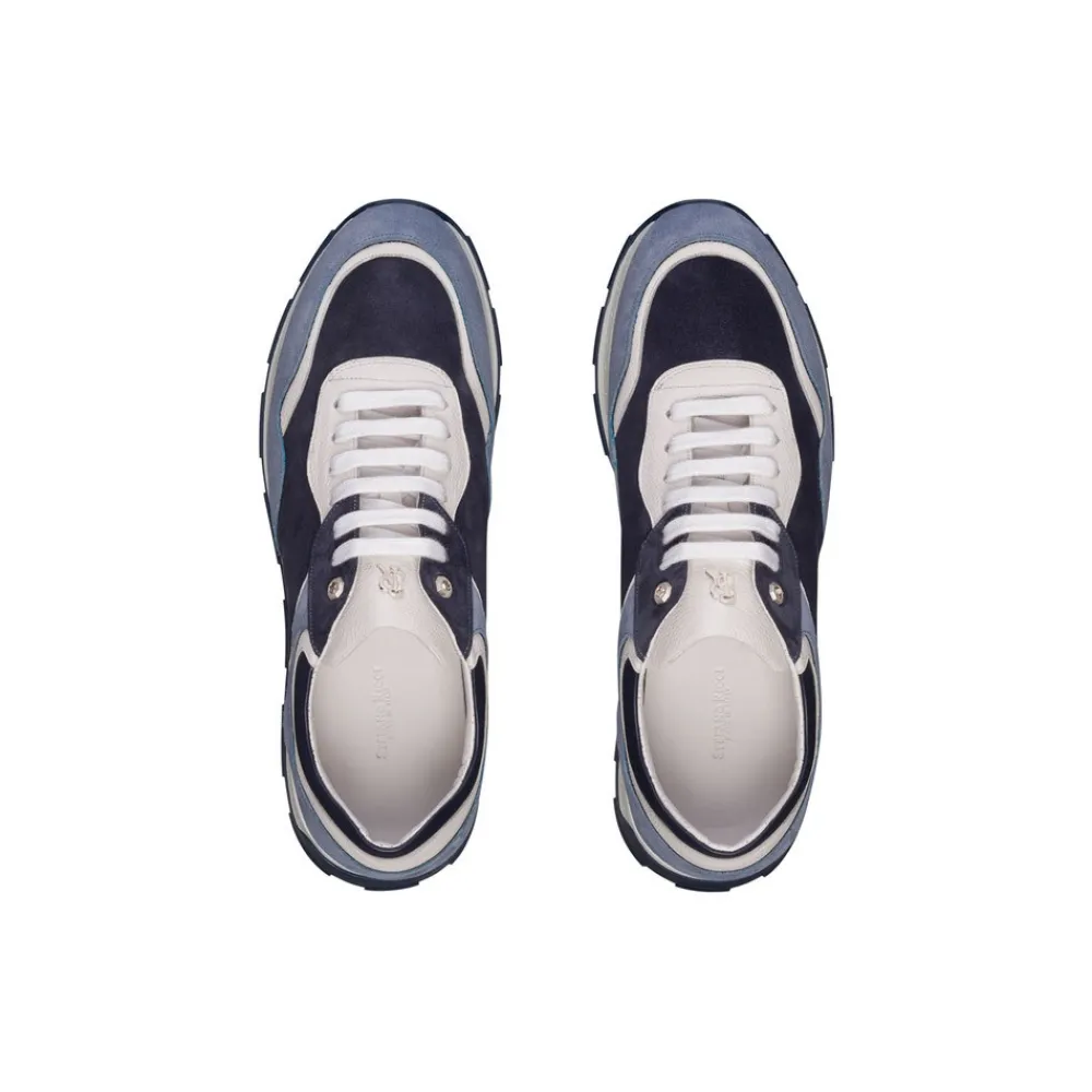 Best Sale Suede And Calfskin Leather Sneakers Sneakers