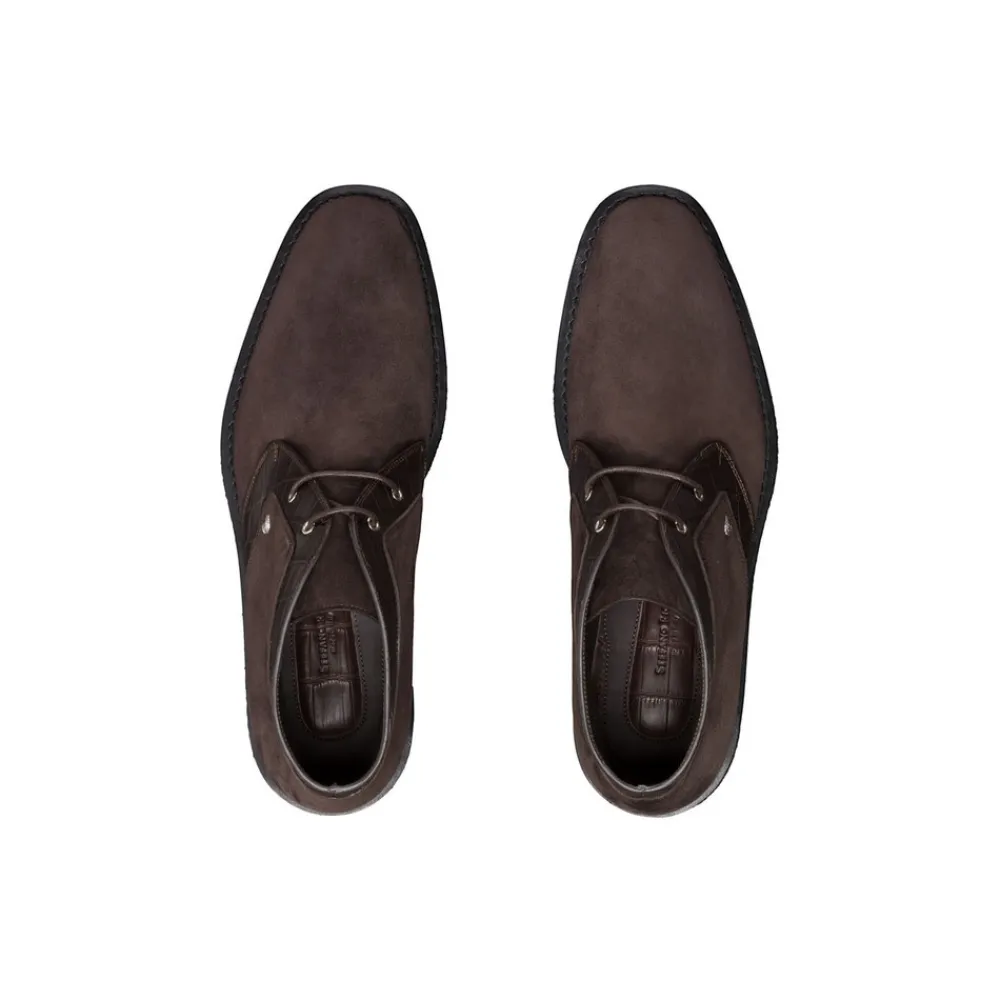 Cheap Suede And Crocodile Chukka Boots Boots
