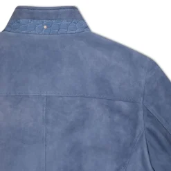 Clearance Suede And Crocodile Leather Blouson Mens Outerwear