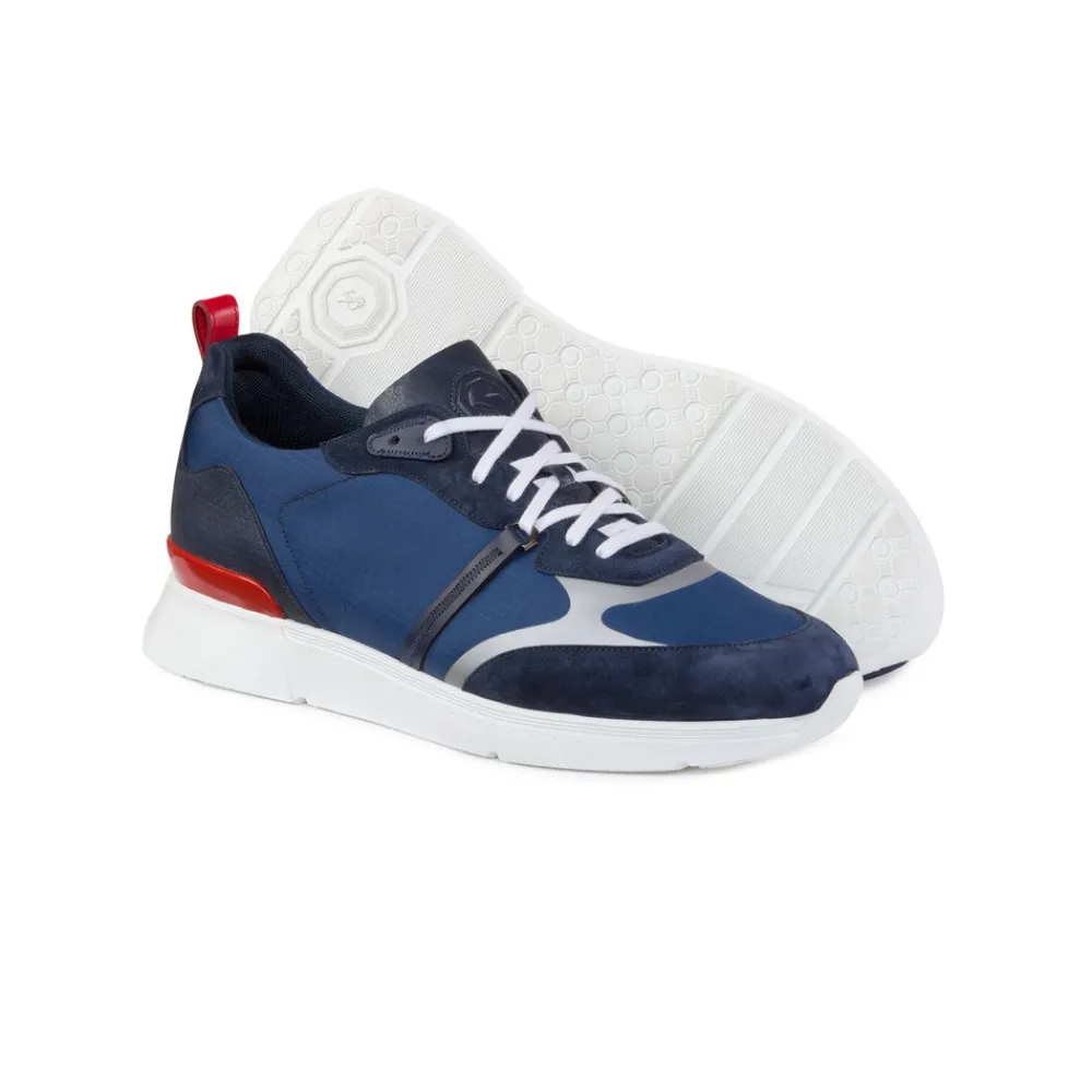 Fashion Suede And Snakeskin Sneakers Sneakers