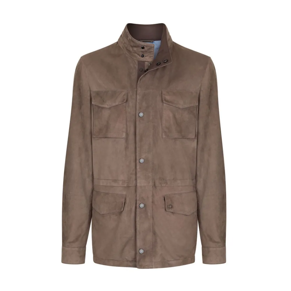 Online Suede Field Jacket Mens Outerwear