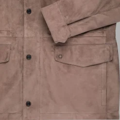 Online Suede Field Jacket Mens Outerwear