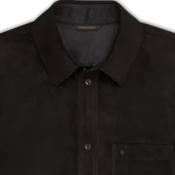 Online Suede Shirt Mens Outerwear