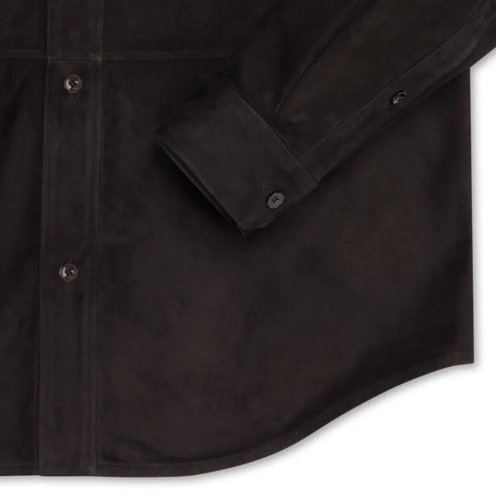 Online Suede Shirt Mens Outerwear