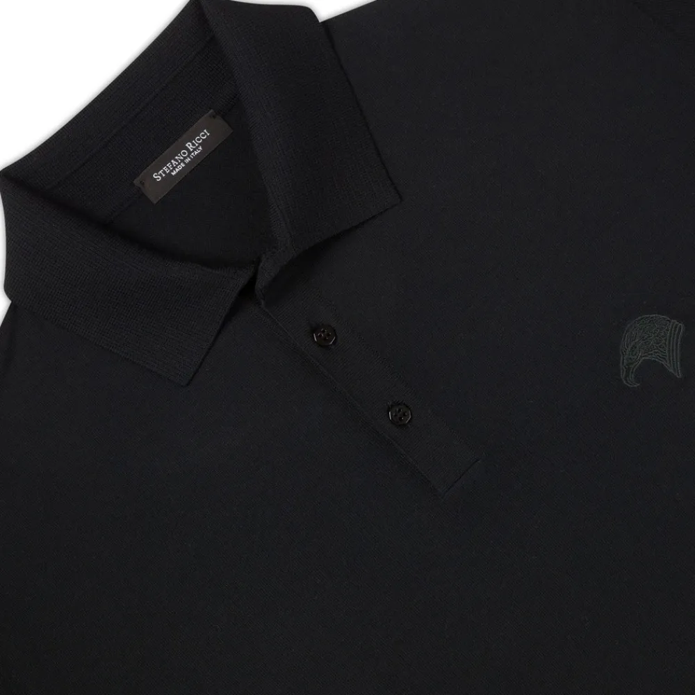 Outlet Three Button Polo Mens Knitwear