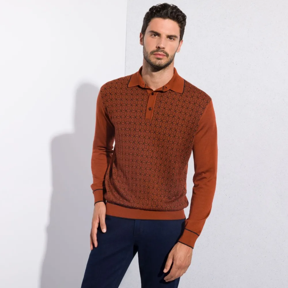 Discount Three Button Polo Mens Knitwear