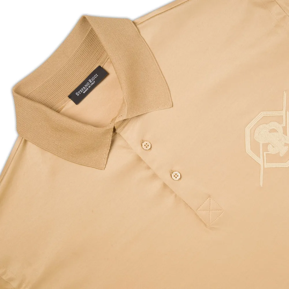 Online Three-Button Polo Shirt Mens Knitwear