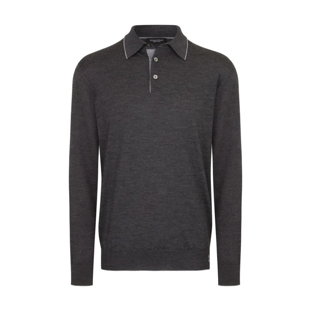 New Three-Button Polo Shirt Mens Knitwear