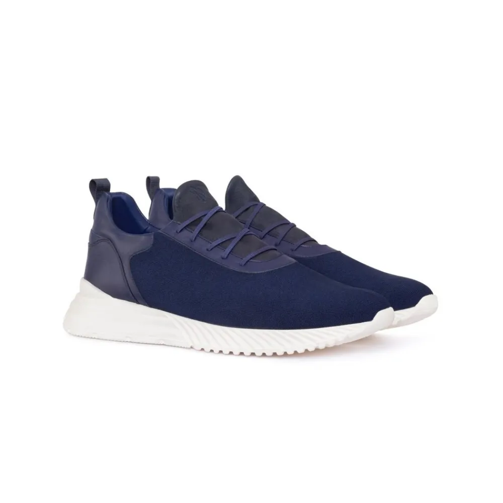Store Trainers With Calfskin Leather Sneakers