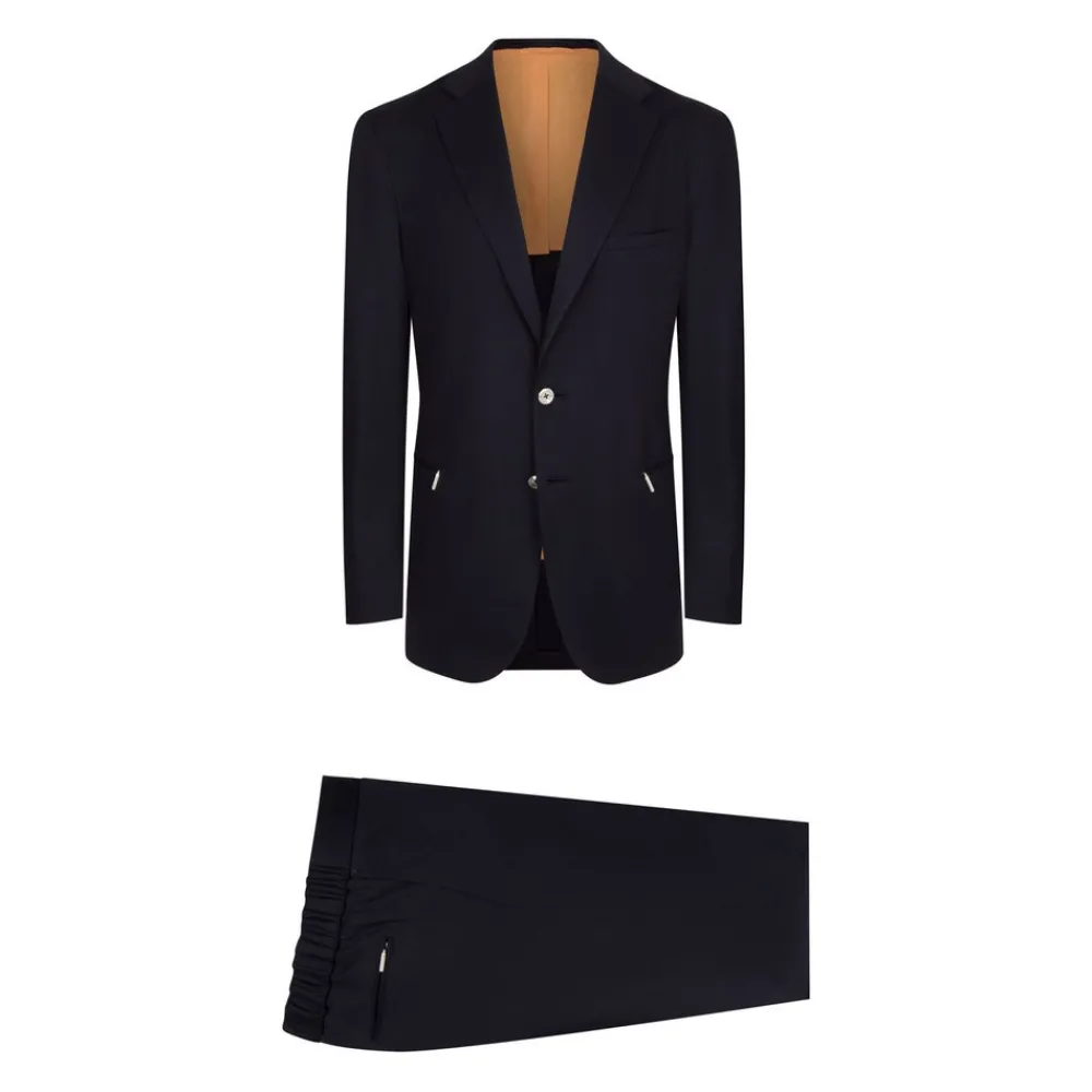 Shop Two-Button Deconstructed Jersey Suit Mens Suits