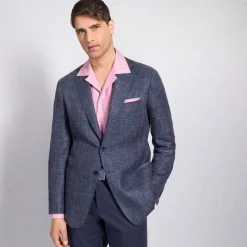Cheap Two-Button Deconstructed Jacket Mens Jackets