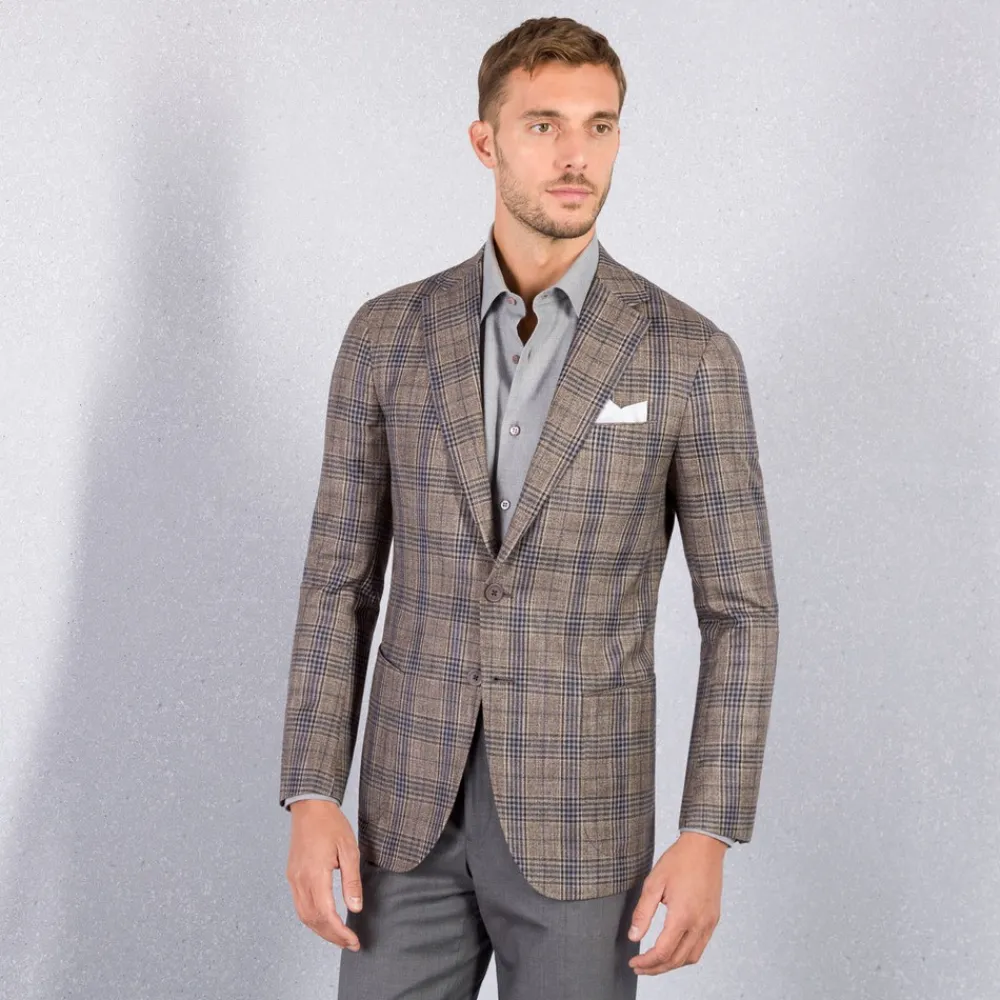 Cheap Two-Button Deconstructed Jacket Mens Jackets