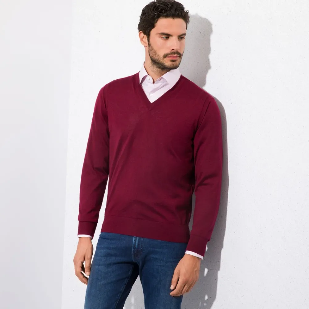 Sale V-Neck Sweatshirt Mens Knitwear
