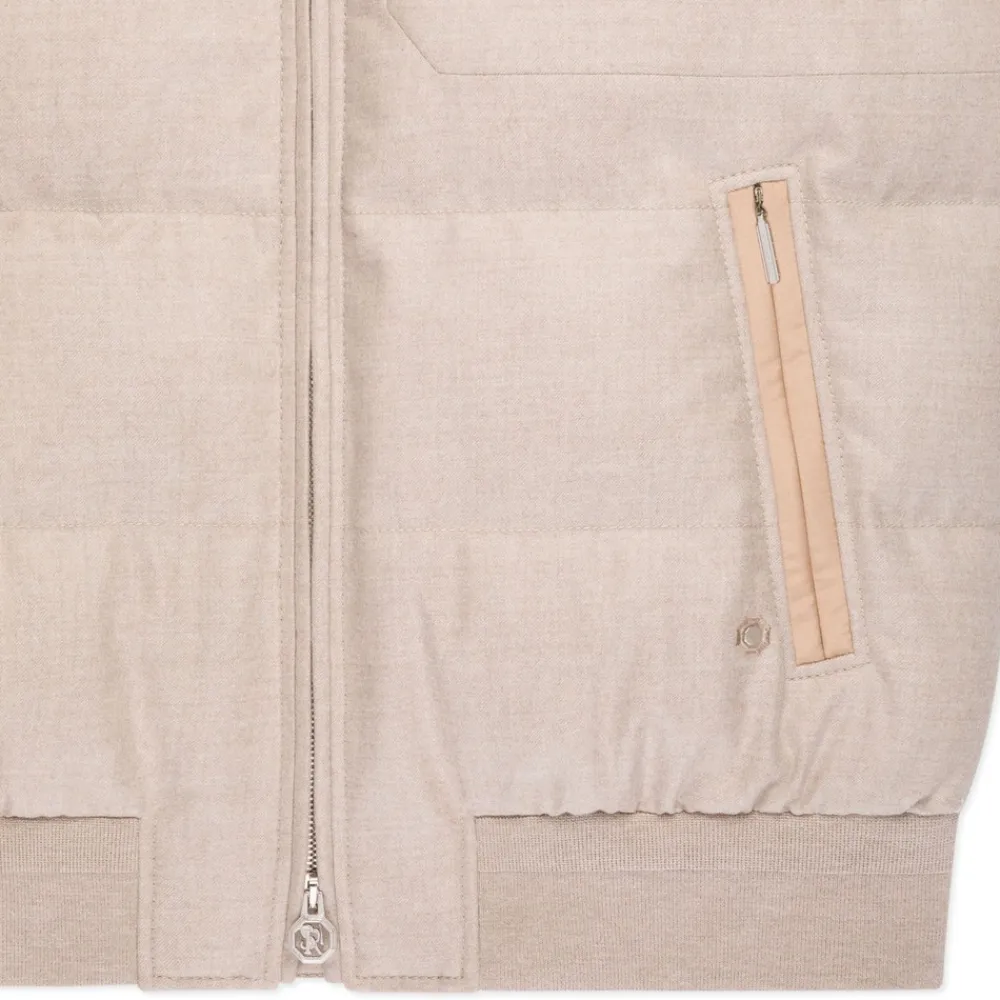 Best Wool And Cashmere Hooded Gilet Mens Outerwear