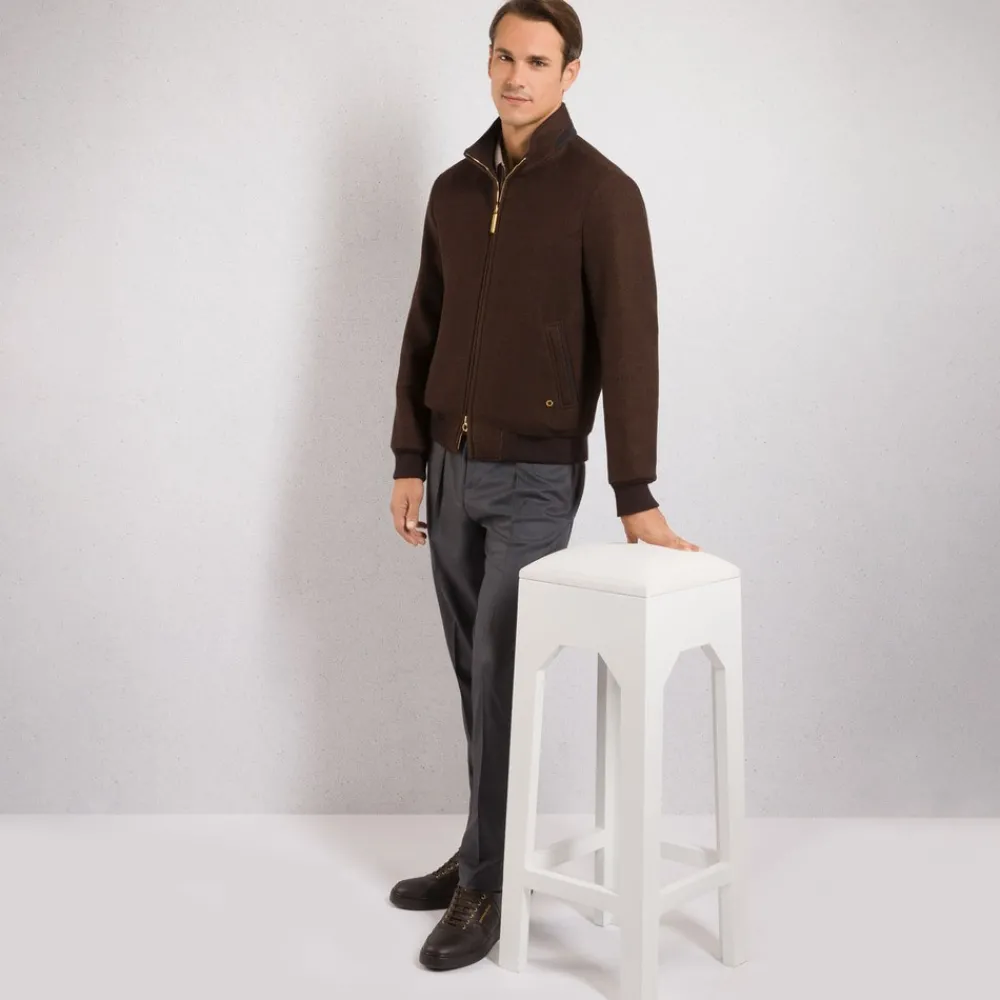 Store Wool Blouson Mens Outerwear