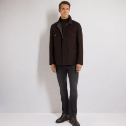 Fashion Wool Field Jacket Mens Outerwear