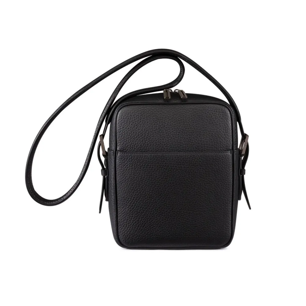 Fashion Wrinkle Calfskin Leather Messenger Bag Bags