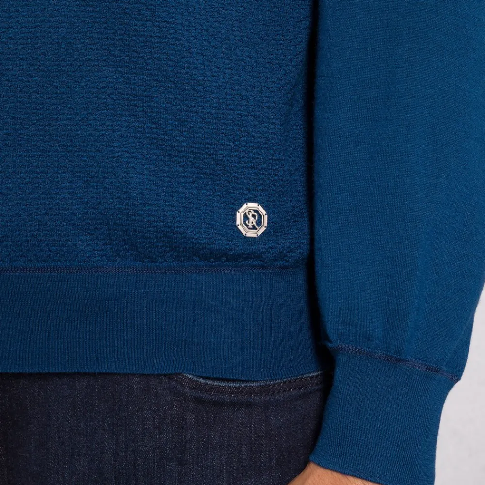 Sale Zip Mock Neck Sweater Mens Knitwear