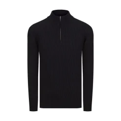 Cheap Zip Mockneck Sweater Mens Knitwear