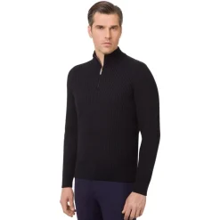 Cheap Zip Mockneck Sweater Mens Knitwear