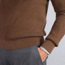 Outlet Zip Mockneck Sweater Mens Knitwear