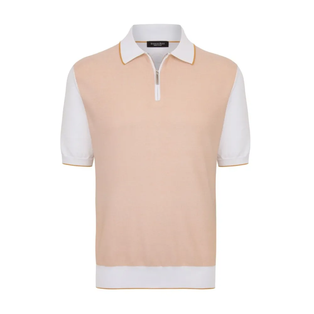 Fashion Zip Polo Mens Last Sizes