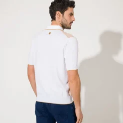 Fashion Zip Polo Mens Last Sizes