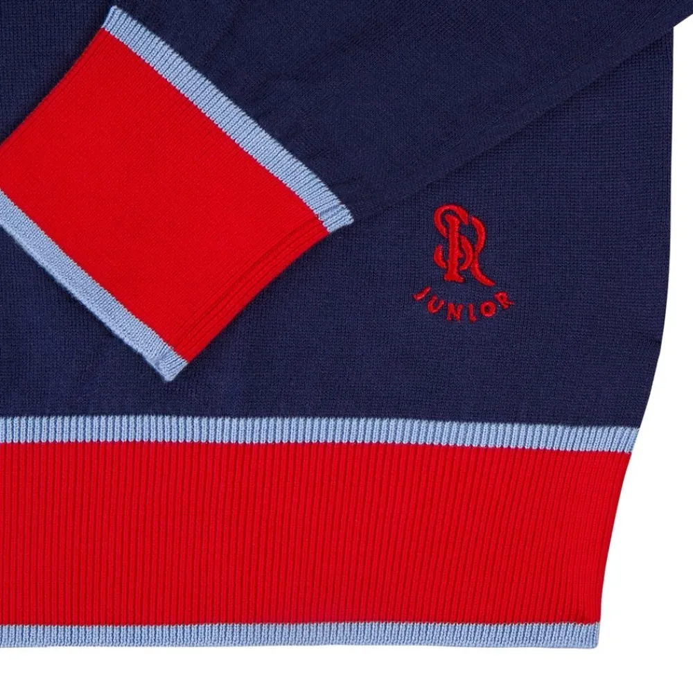 Online Zip Polo Junior Knitwear