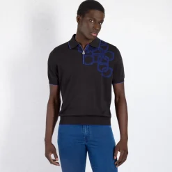 Discount Zip Polo Shirt Mens Knitwear