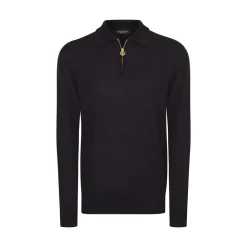 Shop Zip Polo Shirt Mens Knitwear