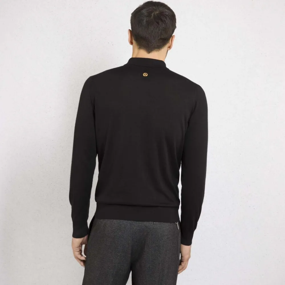 Shop Zip Polo Shirt Mens Knitwear