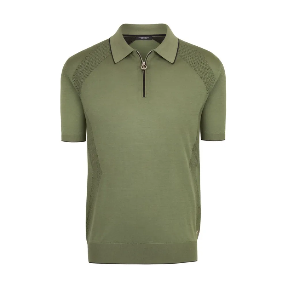 New Zip Polo Shirt Mens Last Sizes