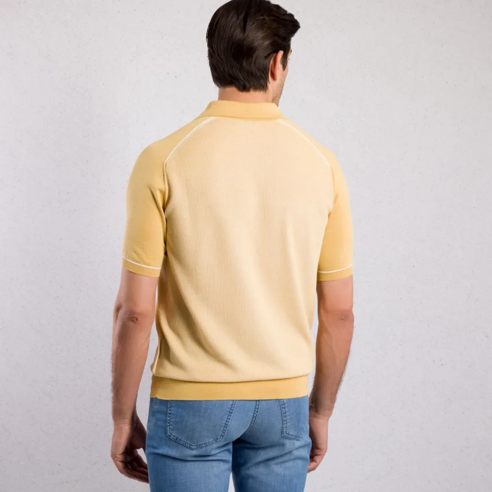 New Zip Polo Shirt Mens Knitwear