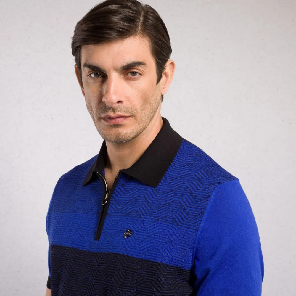 Shop Zip Polo Shirt Mens Knitwear