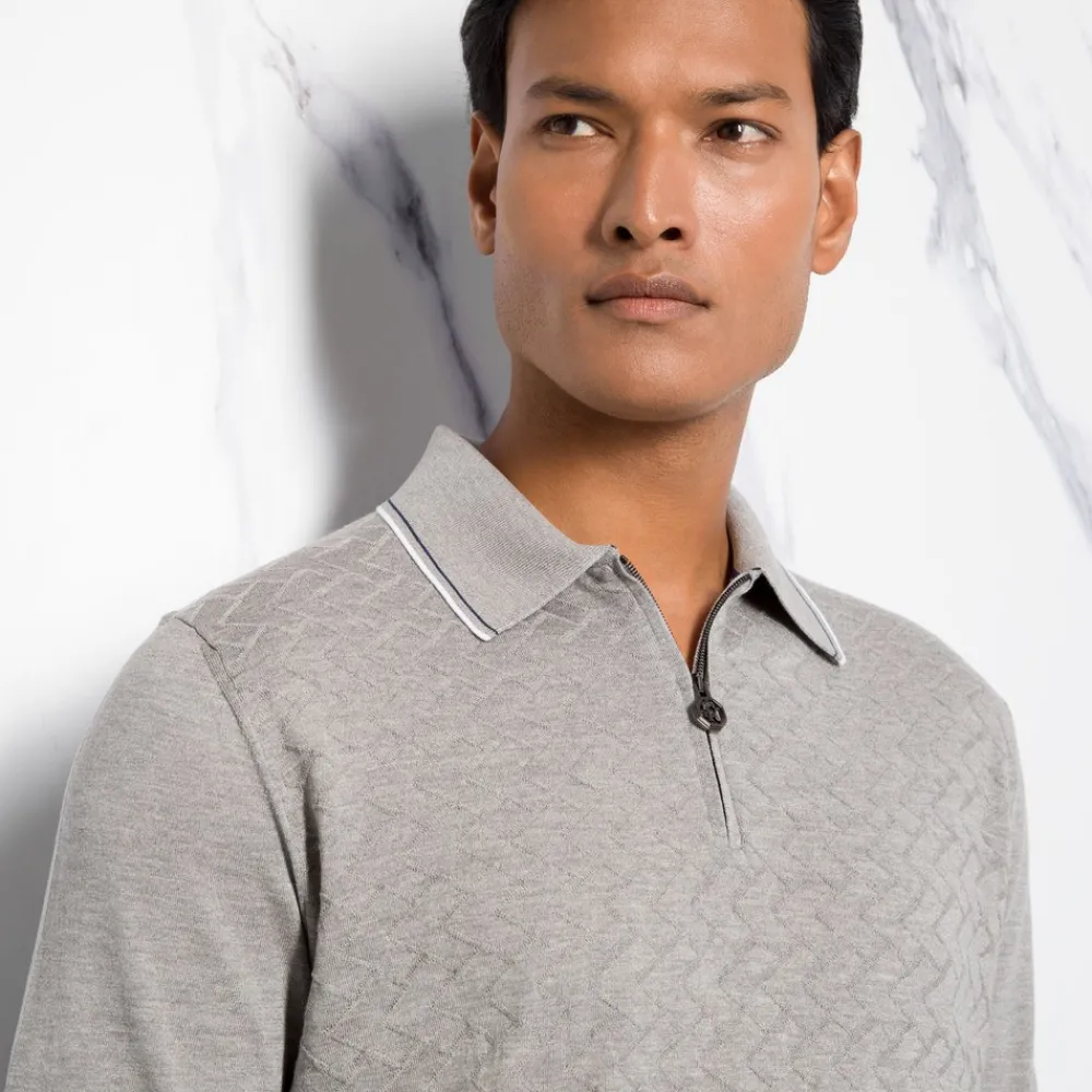 Discount Zip Polo Shirt Mens Last Sizes