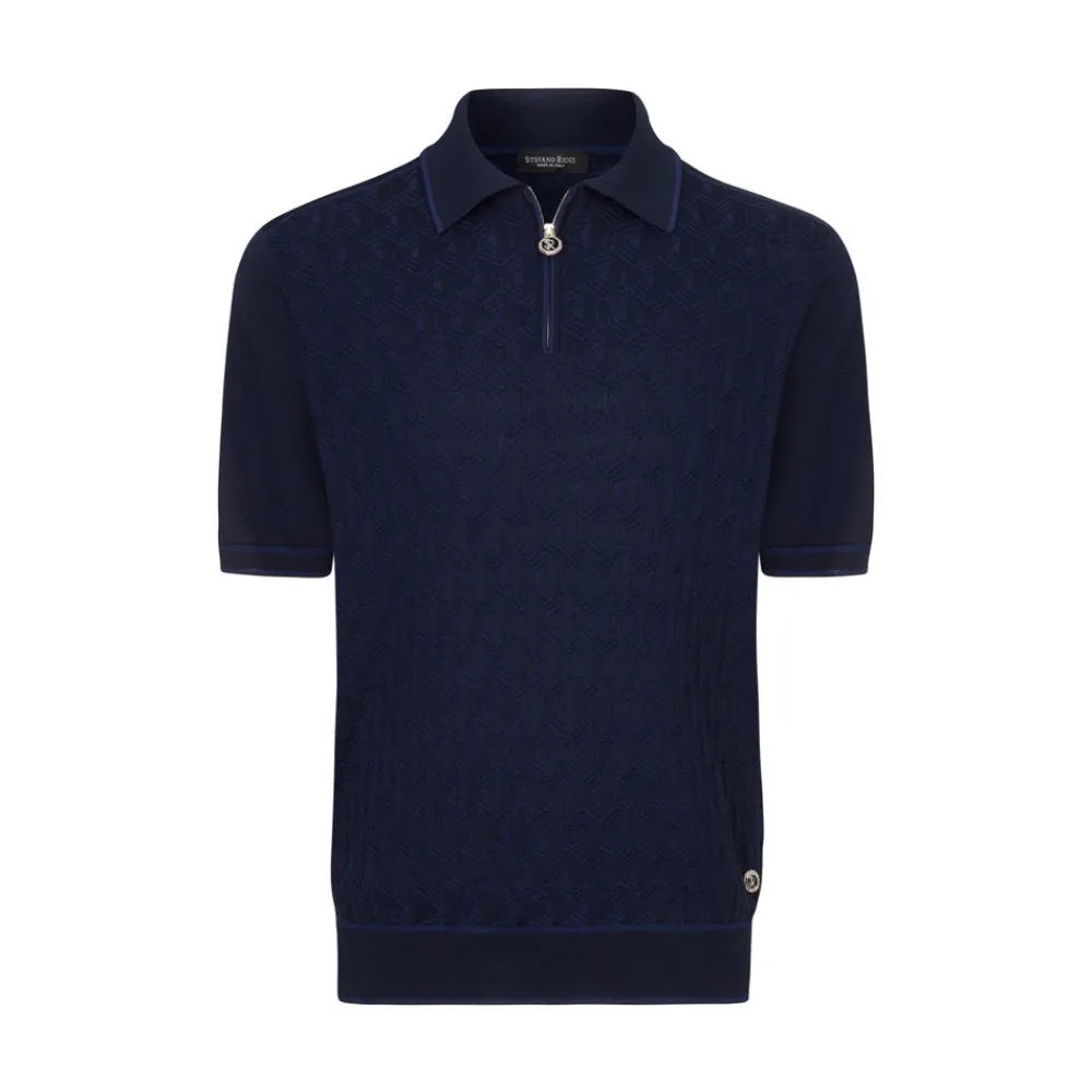 Shop Zip Polo Shirt Mens Knitwear