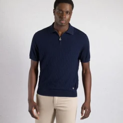 Shop Zip Polo Shirt Mens Knitwear