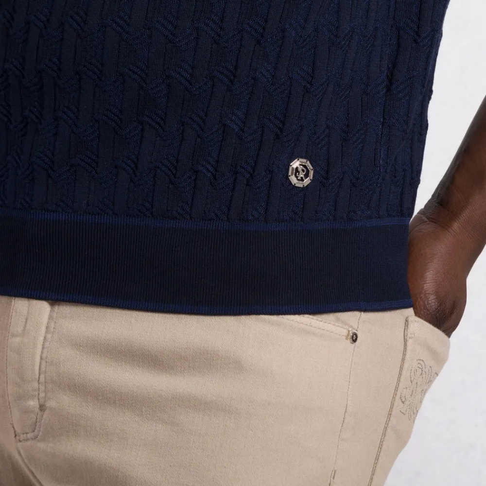 Shop Zip Polo Shirt Mens Knitwear