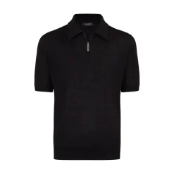 Clearance Zip Polo Shirt Mens Knitwear