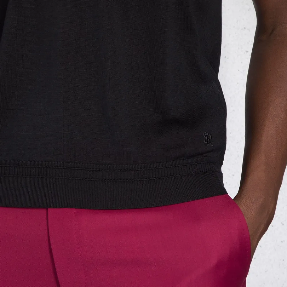 Clearance Zip Polo Shirt Mens Knitwear