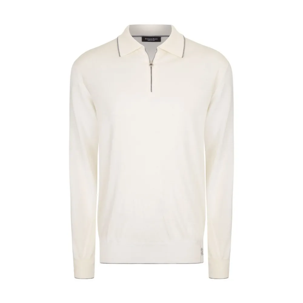 Hot Zip Polo Shirt Mens Knitwear