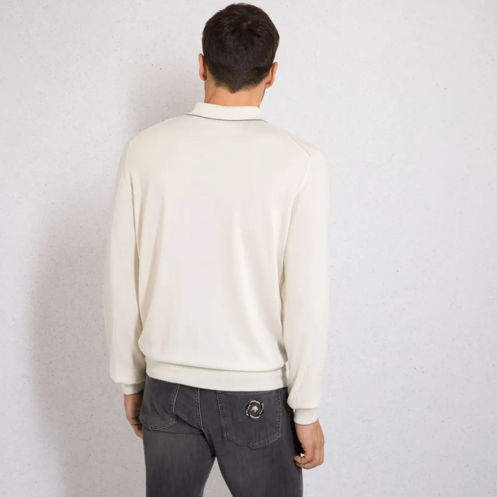 Hot Zip Polo Shirt Mens Knitwear
