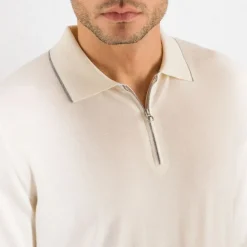 Hot Zip Polo Shirt Mens Knitwear