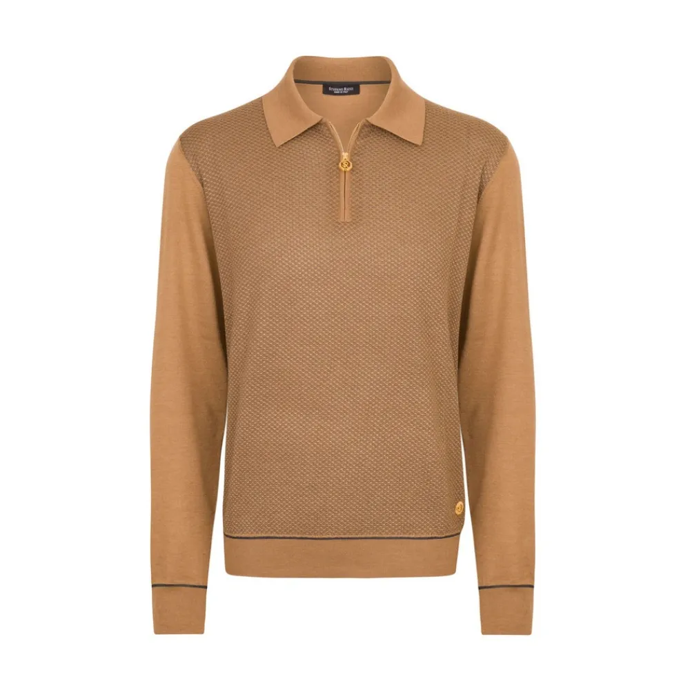 Discount Zip Polo Shirt Mens Knitwear
