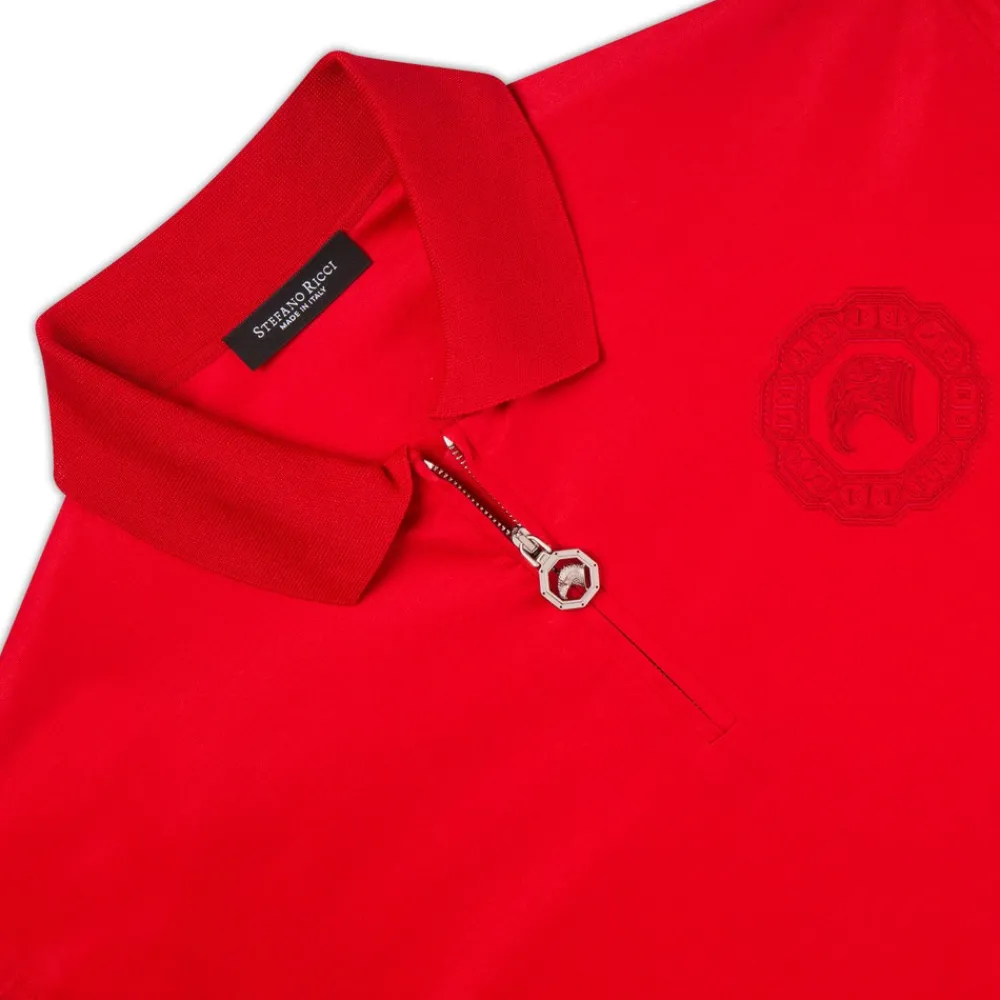 Hot Zip Polo Shirt Mens Knitwear